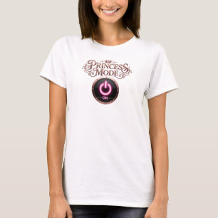 Camiseta clásica roja PRINCESA MODO Cita