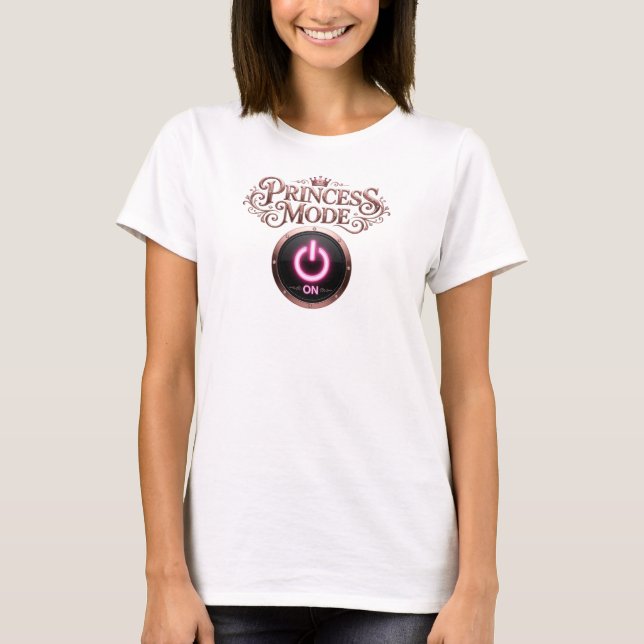 Camiseta clásica roja PRINCESA MODO Cita (Anverso)