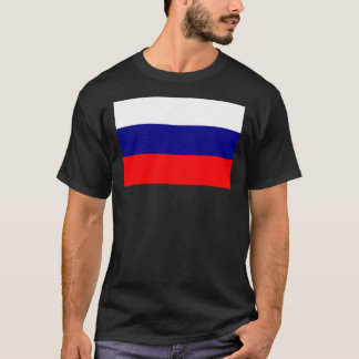 Camiseta clásica rusa con bandera rusa