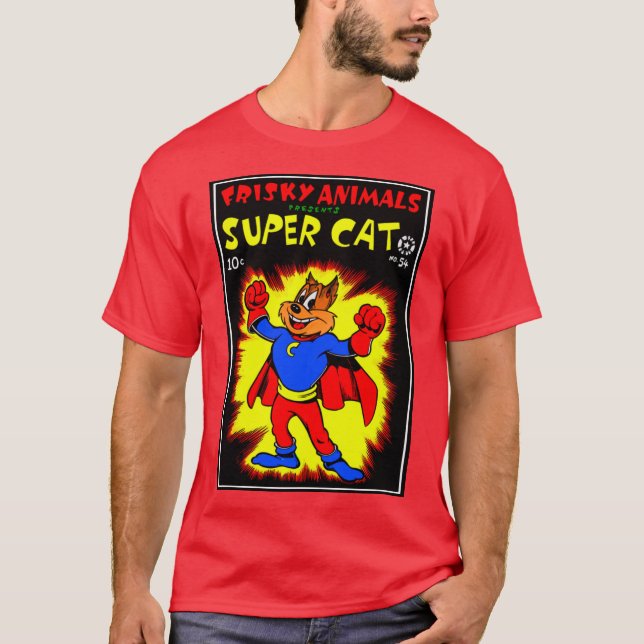 Camiseta clásica SuperCat de los años 50 (Anverso)