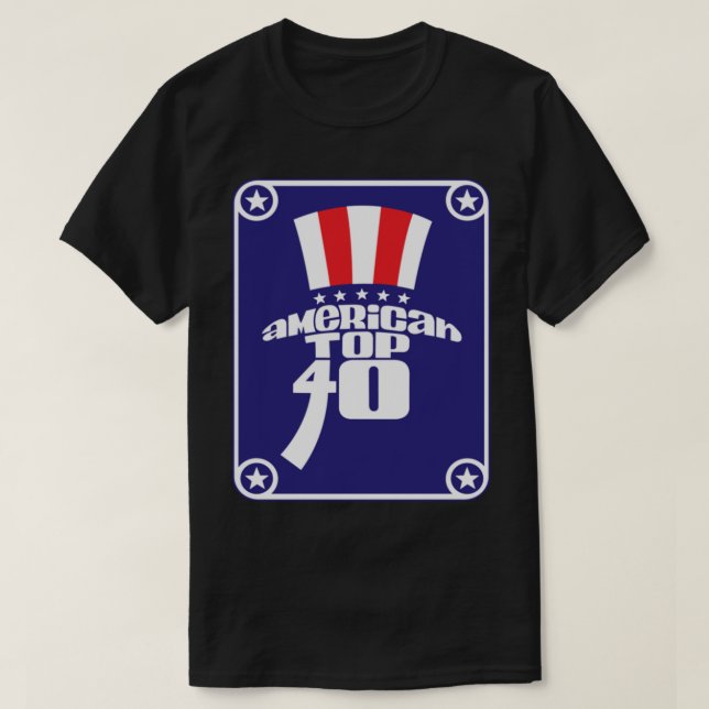 Camiseta clásica Top 40 de Estados Unidos (Diseño del anverso)