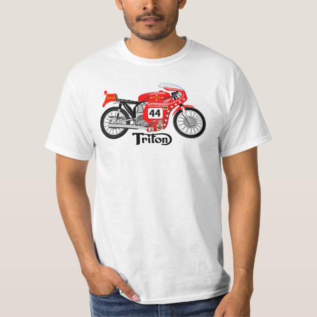 Camiseta clásica Tritón del motorista (Anverso)