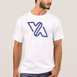 Camiseta Clásica VA Letra Minimal Azul