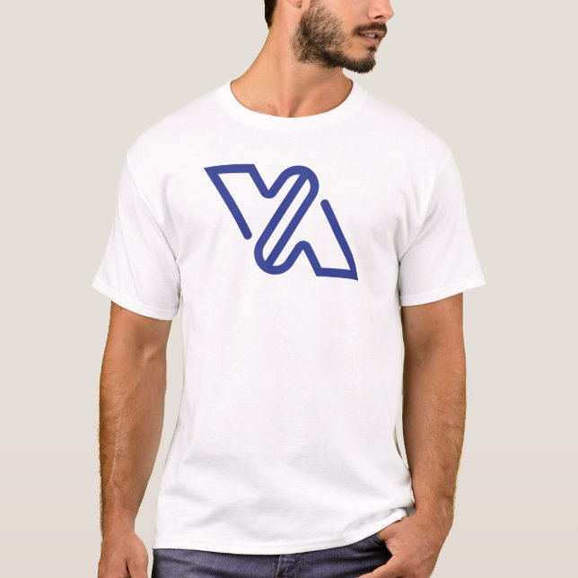 Camiseta Clásica VA Letra Minimal Azul  (Anverso)