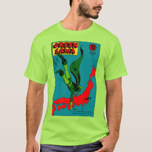 Camiseta clásica verde lama de los años 1940