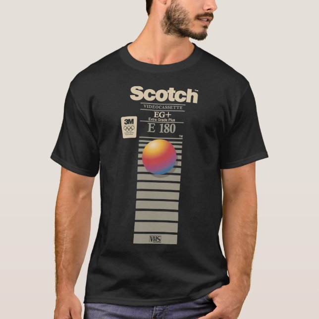 Camiseta clásica VHS Scotch E180 (Anverso)