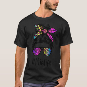 Camiseta Clásica vida de Mia desordenada madre de leopardo