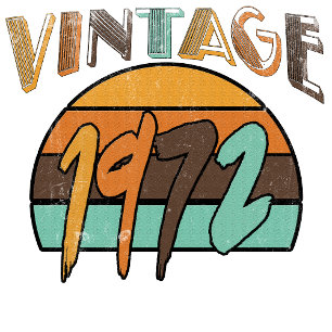 Camiseta Clásica Vintage 1972