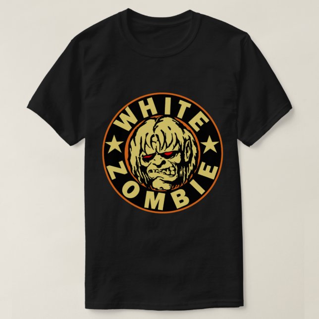 Camiseta clásica zombi-blanca (Diseño del anverso)