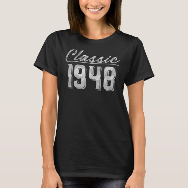 Camiseta Clásico 1948 Todas las piezas originales B Day Vin (Anverso)
