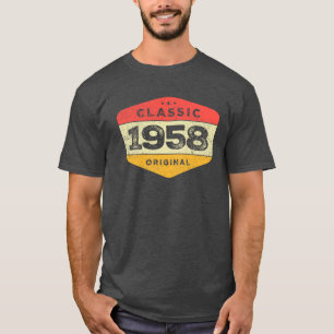 Camiseta Clásico 1958 65ª cosecha de cumpleaños