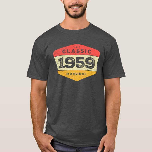 Camiseta Clásico 1959 64ª cosecha de cumpleaños (Anverso)