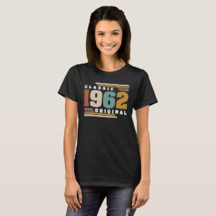 Camiseta Clásico 1962 Original Cumpleaños 60 Años