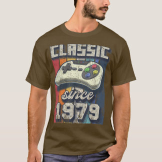 Camiseta Clásico 1979 43ᵉʳ Birthday Retro Video Game Contro