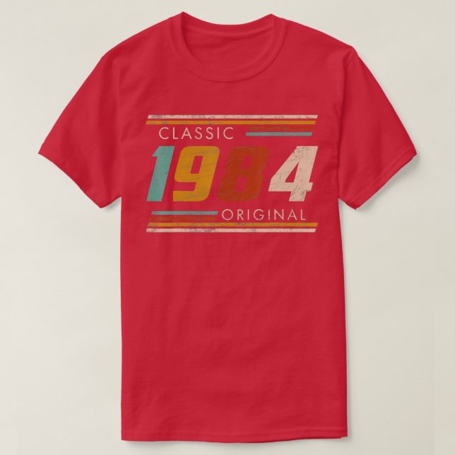 Camiseta Clásico 1984 Original 39º cumpleaños 39 años Vinta (Diseño del anverso)