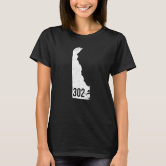 Camiseta Clásico 302 Código de área de estado de esquema de