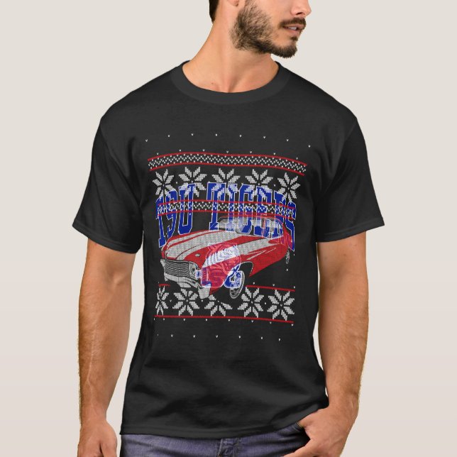 Camiseta Clásico americano de coche muscular Guy Ugly Navid (Anverso)