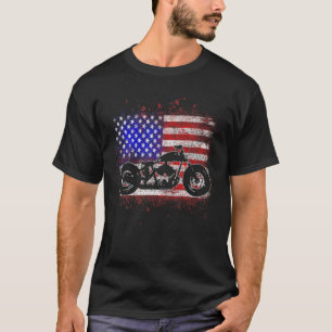 Camiseta Clásico Americano de Roadster - Vintage Motorcycle