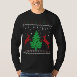 Camiseta Clásico árbol de Navidad feo con querido dulce