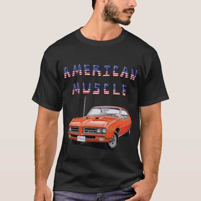 Camiseta Clásico automóvil americano (Anverso)