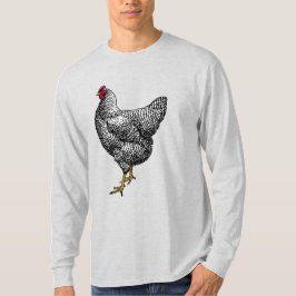 Camiseta Clásico Barred Plymouth Rock Chicken Hen