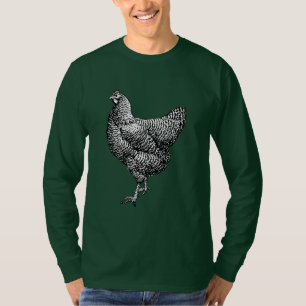 Camiseta Clásico Barred Plymouth Rock Chicken Hen