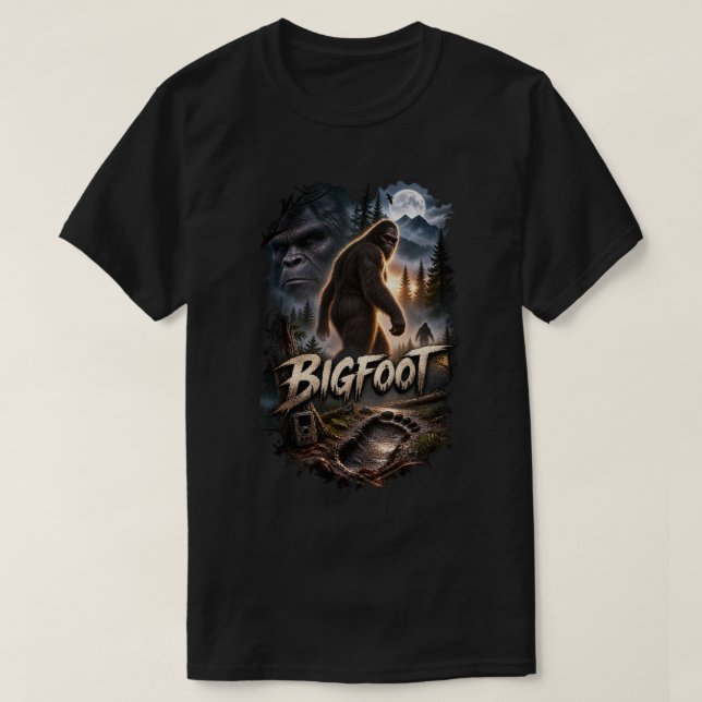 Camiseta Clásico Bigfoot Sasquatch Críptido (Diseño del anverso)