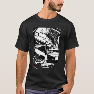 Camiseta Clásico blanco y negro 180SX