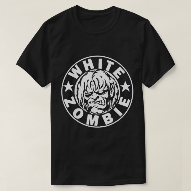 Camiseta Clásico blanco zombi blanco (Diseño del anverso)