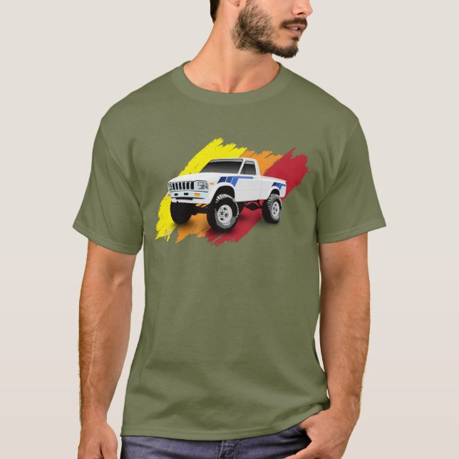 Camiseta Clásico Camión de recogida 1983 Hilux 4wd (Anverso)