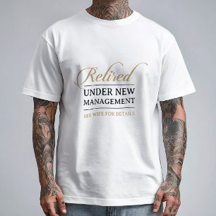 Camiseta Clásico Chic Caligrafía Dorado Retirado 