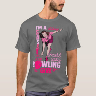 Camiseta Clásico Chica de boliche Sassy Profesional Bowler 