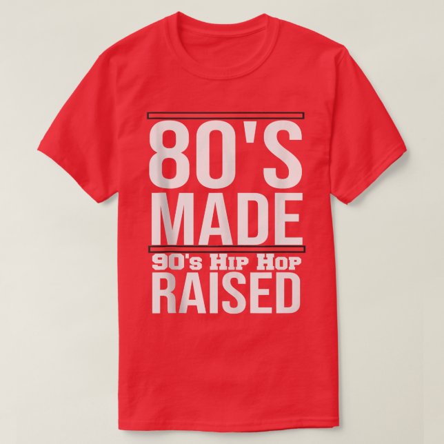 Camiseta Clásico clásico de hip hop de los años 80 (Diseño del anverso)