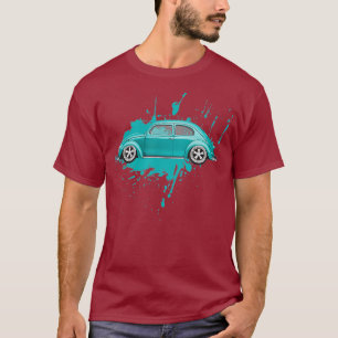 Camiseta Clásico coche de época pintar escarabajo viejo b