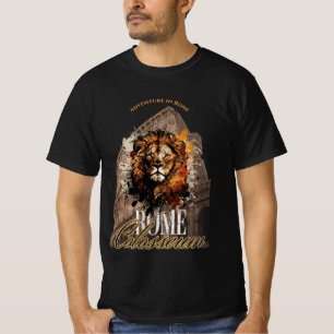 Camiseta Clásico Coliseo República Romana Italia negro