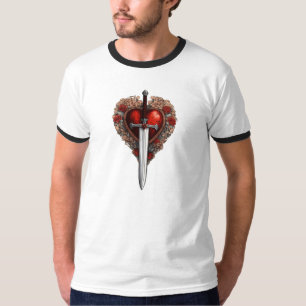 Camiseta Clásico Cupid Heart Tee