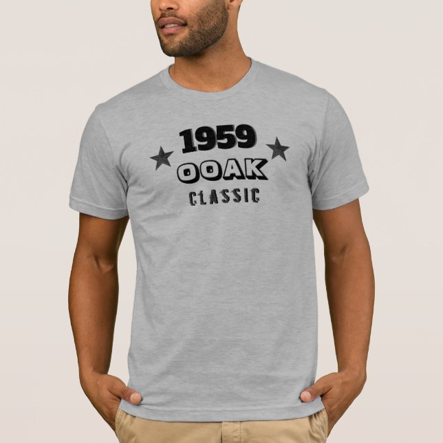 Camiseta ¡Clásico de 1959! Uno De Los 60 Años (Anverso)