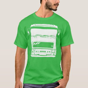 Camiseta Clásico de 1990 ERF E camión monoblock blanco