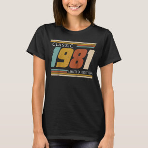 Camiseta Clásico de 42 años de edad 1981 42º cumpleaños Rag