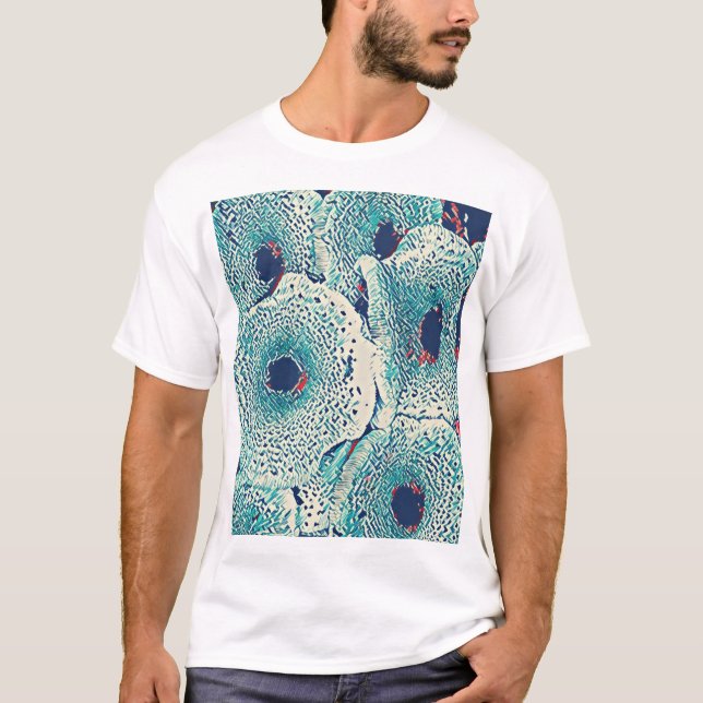 Camiseta Clásico de arte de impresión para hongos (Anverso)