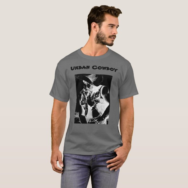 Camiseta Clásico de arte moderno de cowboy urbano en Guay p (Anverso completo)