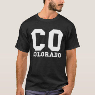 Camiseta Clásico de bolsillo minimalista de CO de Colorado