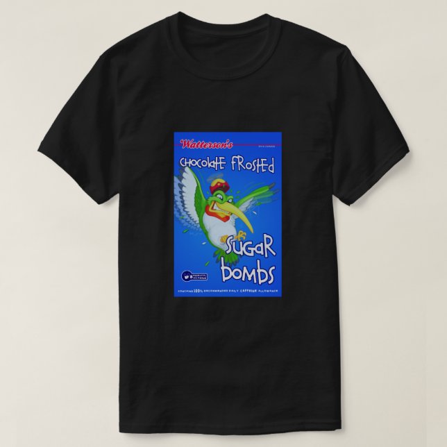 Camiseta Clásico de bombas azucareras de chocolate con esca (Diseño del anverso)