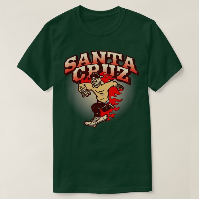 Camiseta Clásico de California Skater Santa Cruz (Diseño del anverso)