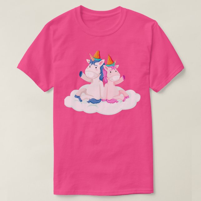Camiseta Clásico de camisas de unicornio (Diseño del anverso)