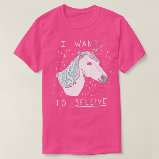 Camiseta Clásico de camisas unicornio 3 (Diseño del anverso)