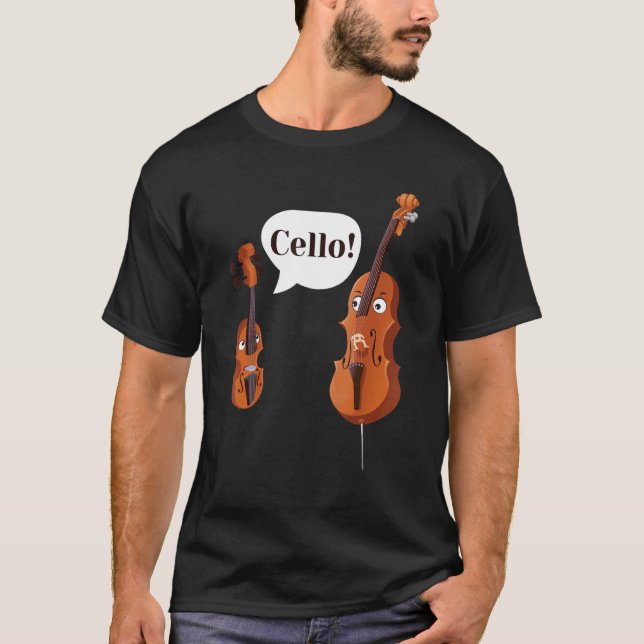 Camiseta Clásico de Cello Player Cellist Orchestra (Anverso)