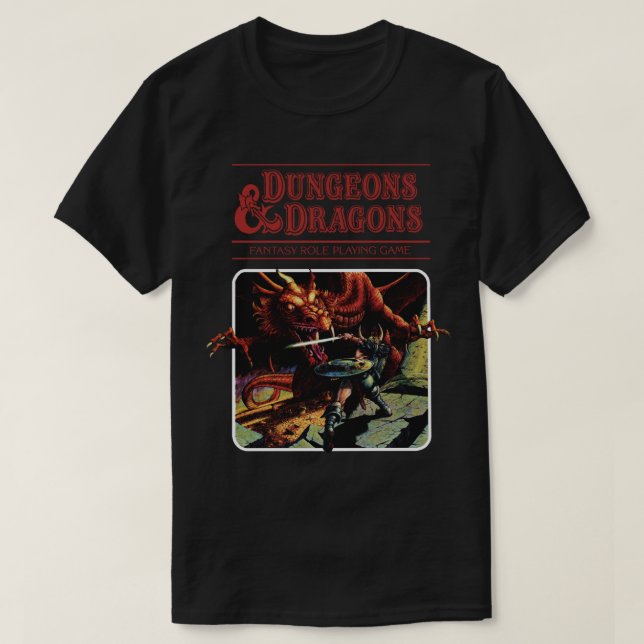 Camiseta Clásico de Dungeons y dragones (Diseño del anverso)
