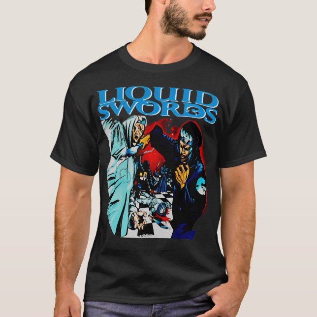 Camiseta Clásico de espadas líquidas (Anverso)