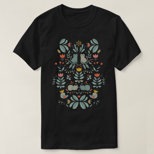 Camiseta Clásico de gatos populares suecos (Diseño del anverso)